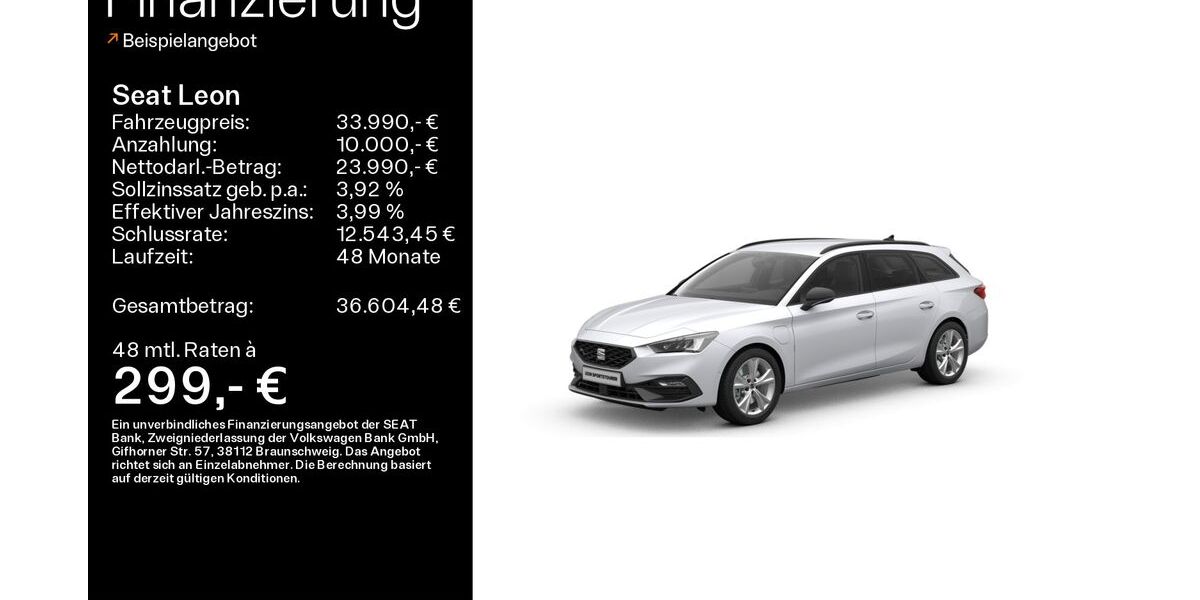 Seat Leon 4.000 km 33.490 &euro; Sand am Main 97522