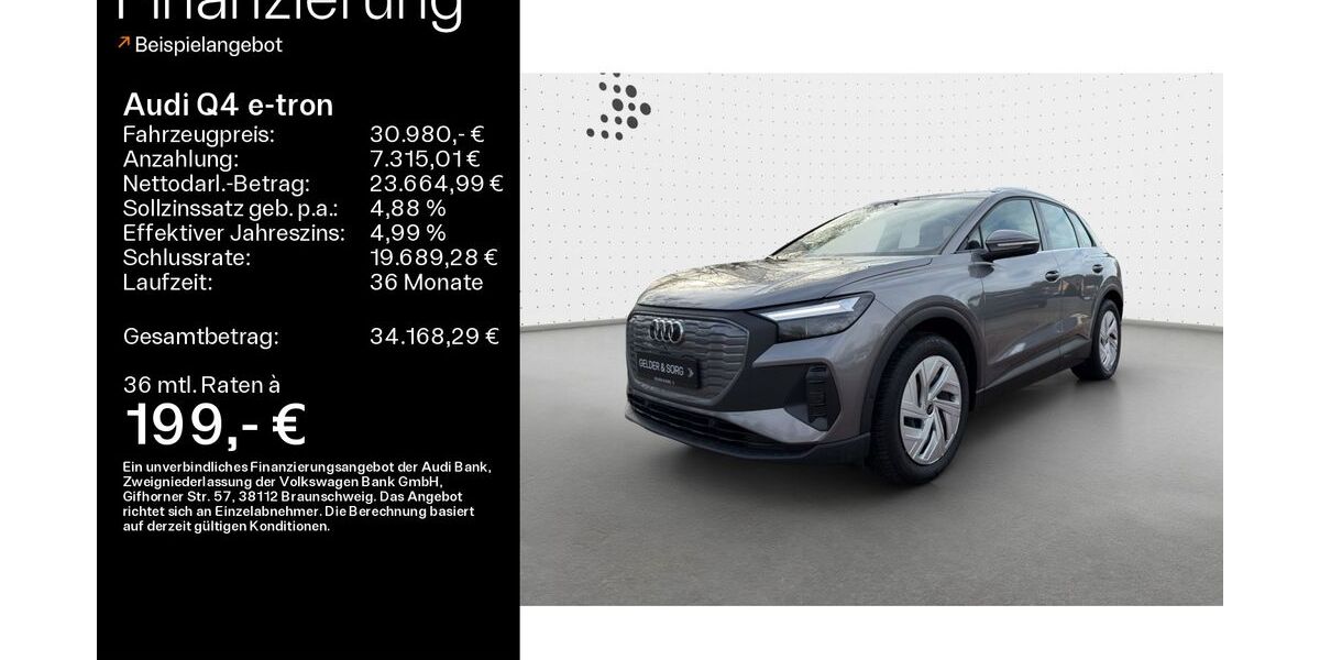 Audi Q4 e-tron 44.458 km 31.480 &euro; Ebern 96106