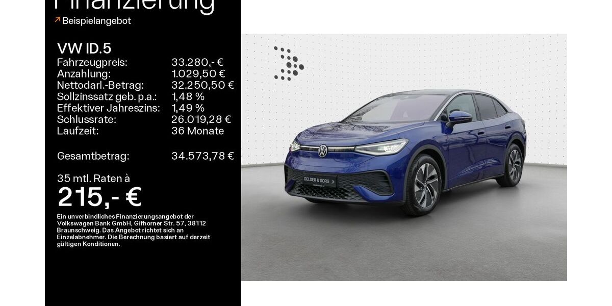 VW ID.5 9.949 km 33.280 &euro; Ebern 96106