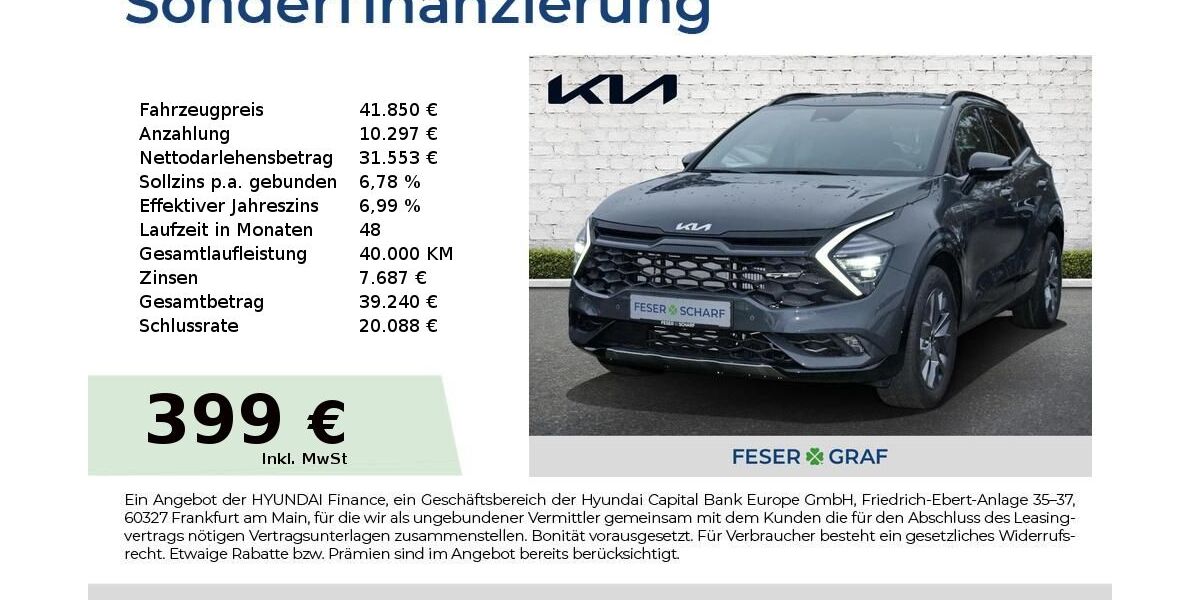 Kia Sportage 6.922 km 38.850 &euro; Hallstadt 96103